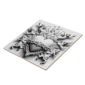 クラシックハート+チェーン タイル (側面)