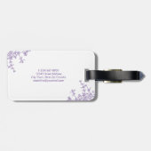 クラシックバイオレットフローラクレストモノグラム ラゲッジタグ (裏面横)