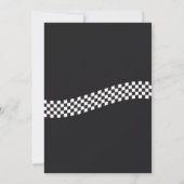 クラシックバイクの誕生日 招待状 (裏面)