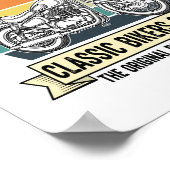 クラシックバイクもしくは自転車に乗る人クルーMotorcycle.jpg ポスター (角)