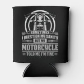 クラシックバイクもしくは自転車に乗る人正気を疑うが正気を疑う 缶クーラー (正面)