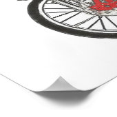 クラシックバイクシュウィンスティングレイバナナシートバイシクル ポスター (角)