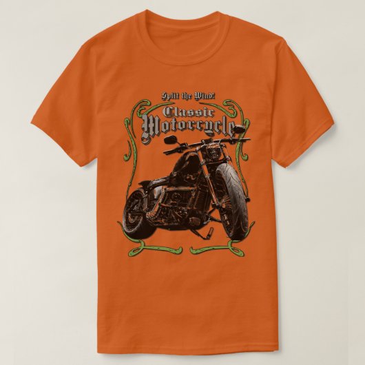クラシックバイク好き Tシャツ (デザイン正面)