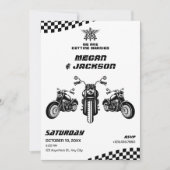 クラシックバイク整備士結婚ズ 招待状 (正面)