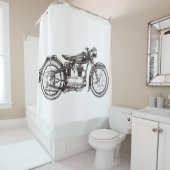クラシックバイクIII シャワーカーテン (インサイチュ)