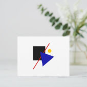 クラシックバウハウスアート組成 ポストカード (スタンド正面)