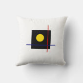 クラシックバウハウスジオメトリックアート クッション (裏面)