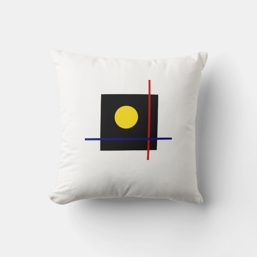 クラシックバウハウスジオメトリックアート クッション (正面)