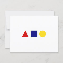 クラシックバウハカラフルウス幾何学 ポストカード