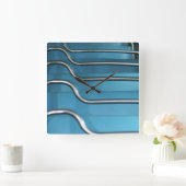 クラシックバスの壁時計 – ヴィンテージ収集 スクエア壁時計 (ホーム)