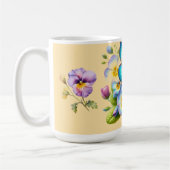 クラシックバタフライアンドパンジーマグ コーヒーマグカップ (左)