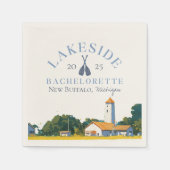 クラシックバチェロレッテ女子ウィークエンド スタンダードカクテルナプキン (正面)