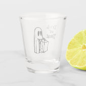 クラシックバッグモダン・トリート付き幽霊 ショットグラス (裏面)