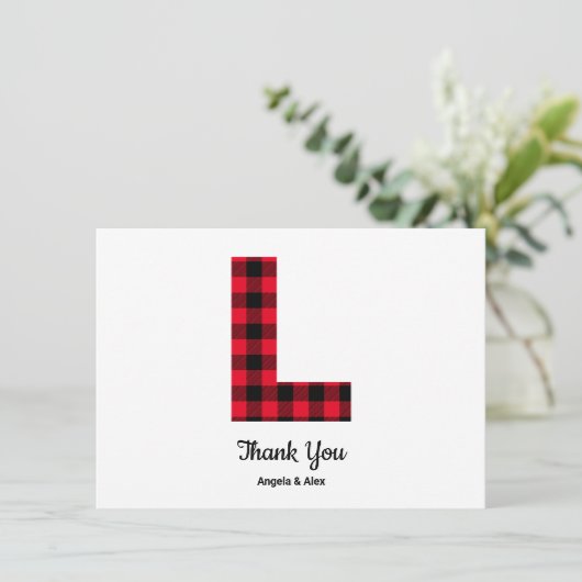クラシックバッファロープライドL結婚ズモノグラム サンキューカード (スタンド正面)