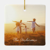 クラシックバッファロープライドMonogram A写真 セラミックオーナメント (裏面)