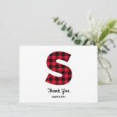 クラシックバッファロープライドS結婚モノグラム サンキューカード (スタンド正面)