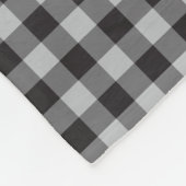 クラシックバッファロープレイドチェックメリークリスマス フリースブランケット (角)