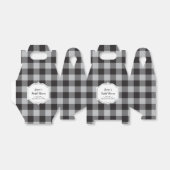 クラシックバッファロープレイドチェック白黒イベント フェイバーボックス (折り畳みなし)