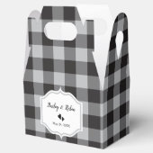 クラシックバッファロープレイドチェック白黒結婚ズ フェイバーボックス (オープン)