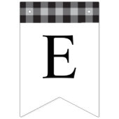 クラシックバッファロープレイド白黒イベント歓迎 バンティングフラッグ (第2の旗)