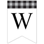 クラシックバッファロープレイド白黒イベント歓迎 バンティングフラッグ (第1の旗)