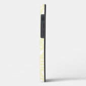 クラシックバニラと白エレガント枠レッド文字 Case-Mate iPhoneケース (裏面 / 左)