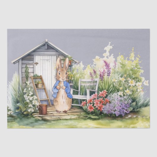 クラシックバニーラビットガーデン小屋 薄葉紙 (正面)