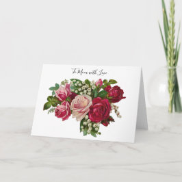 クラシックバラスビクトリアンリリー・オブ・ザ・バレーロマンス カード