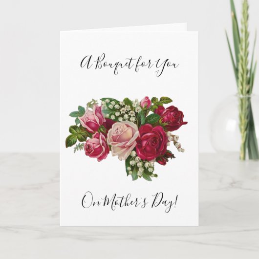 クラシックバラスビクトリアンリリー・オブ・ザ・バレーロマンス カード (正面)