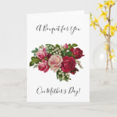 クラシックバラスビクトリアンリリー・オブ・ザ・バレーロマンス カード (黄色い花)