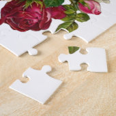 クラシックバラスビクトリアンリリー・オブ・ザ・バレーロマンス ジグソーパズル (側面)