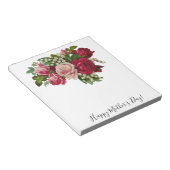 クラシックバラスビクトリアンリリー・オブ・ザ・バレーロマンス ノートパッド (アングル)