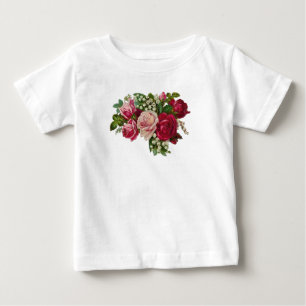 クラシックバラスビクトリアンリリー・オブ・ザ・バレーロマンス ベビーTシャツ