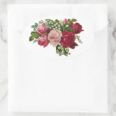 クラシックバラスビクトリアンリリー・オブ・ザ・バレーロマンス 楕円形シール (バッグ)