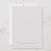 クラシックバラテーマベビーシャワー招待状 招待状 (裏面)