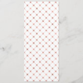 クラシックバラ金ゴールドクレスト結婚のメニューカード メニュー (裏面)