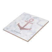 クラシックバラ金ゴールドグリッターいかりと白大理石 タイル (側面)