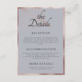 クラシックバラ金ゴールド葉ス結婚詳細 エンクロージャーカード (正面)