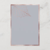 クラシックバラ金ゴールド葉ス結婚詳細 エンクロージャーカード (裏面)