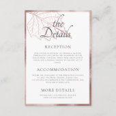 クラシックバラ金ゴールド葉ス結婚詳細 エンクロージャーカード (正面)