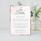 クラシックバラ金ゴールド葉ス結婚詳細 エンクロージャーカード (スタンド正面)