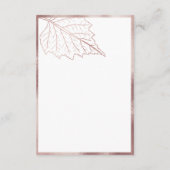 クラシックバラ金ゴールド葉ス結婚詳細 エンクロージャーカード (裏面)