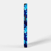 クラシックバラ青い花パターン–876 iPhoneケース (右側面)