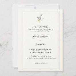 クラシックバレフォーマルーの春リリー結婚ズ 招待状