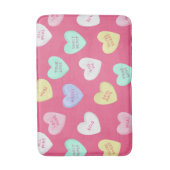 クラシックバレンタインキャンディハート バスマット (正面縦)