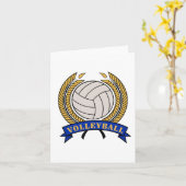 クラシックバレーボールデザインのノテ空白のカード カード (黄色い花)