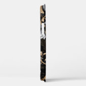 クラシックバロックの花:黒背景。 Case-Mate iPhoneケース (裏面 / 右)