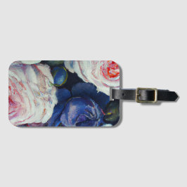 クラシックバロックバラフローラデザイン ラゲッジタグ