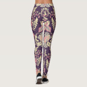 クラシックバロックヴィンテージフローラ壁紙。 レギンス (裏面)