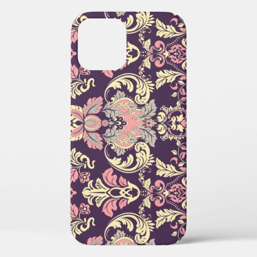 クラシックバロックヴィンテージフローラ壁紙。 Case-Mate iPhoneケース (裏面)